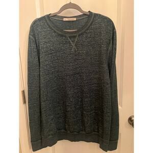 Threads 4 Thought Men's Long Sleeve Crew L Green breathable versatile Soft Top